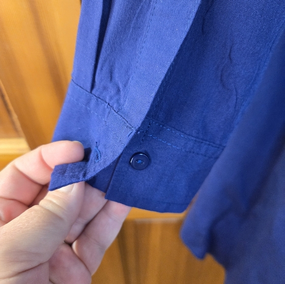 Umgee Tie Back Asymmetric Button Front Dress - Picture 6 of 11